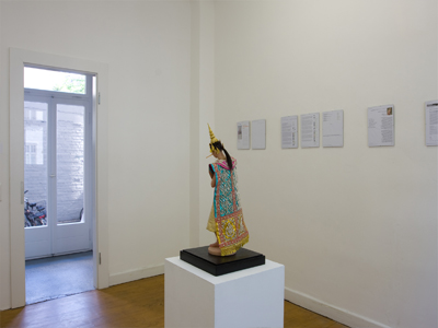 Wantanocchio, fiberglass, Thai dress, print on paper, variable-size